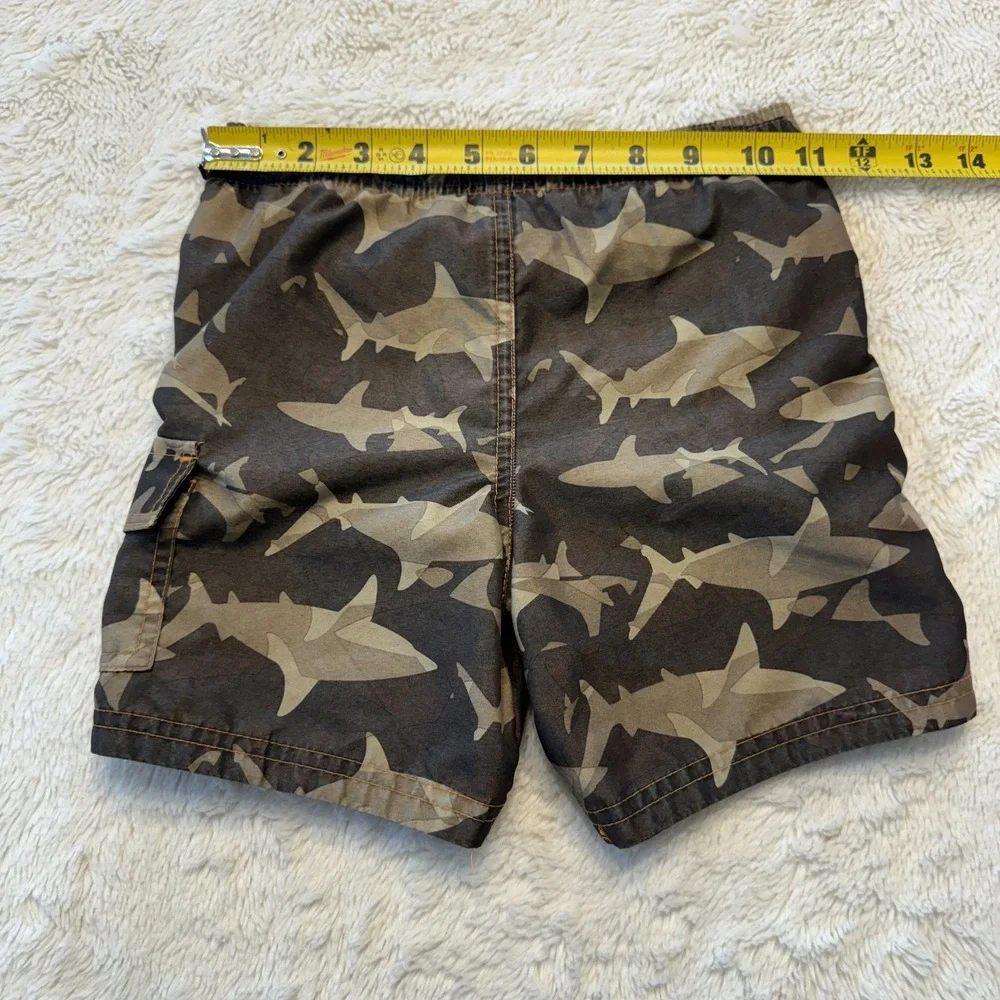 Op Ocean Pacific Boys Camo Print Swim Shorts Size Small 24 mo Mesh Lining